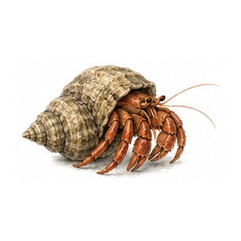 Bernard-l'ermite — espèce de fruit de mer de la côte de Lisbonne à Cascais